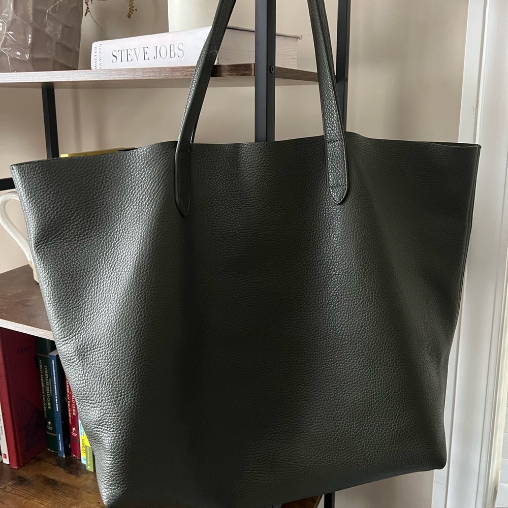 Olive Green Tote Bag